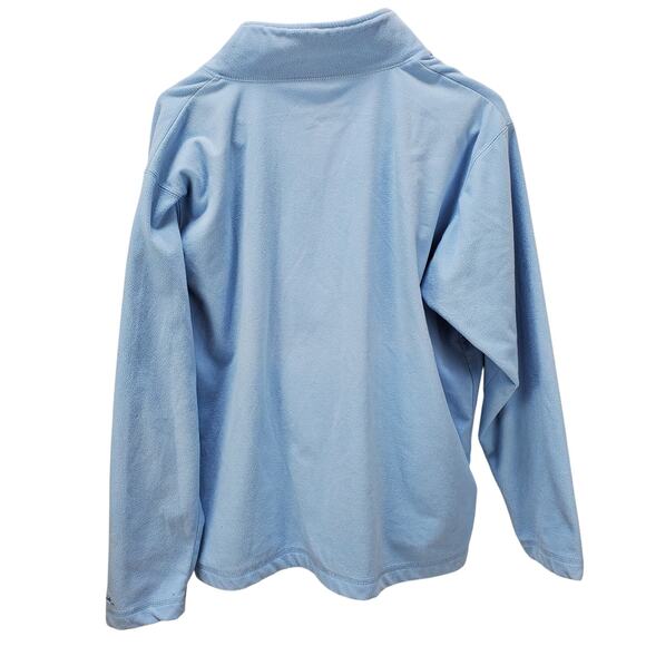Cabelas Sweatshirt Womens XL Regular Blue 1/4 Zip Long Sleeve 100% Polyester Top - Picture 2 of 11